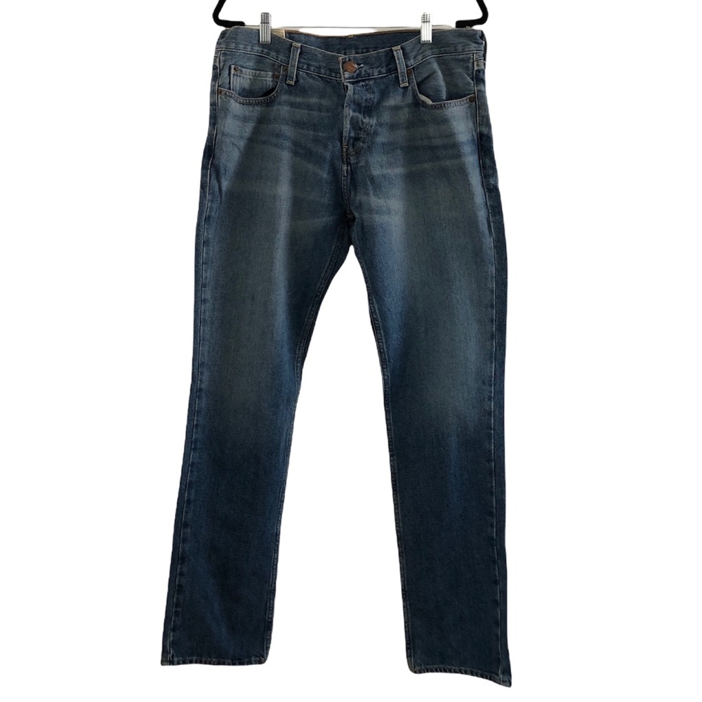 Hollister Mens Slim Straight Blue Jeans, Size 34 X 34
